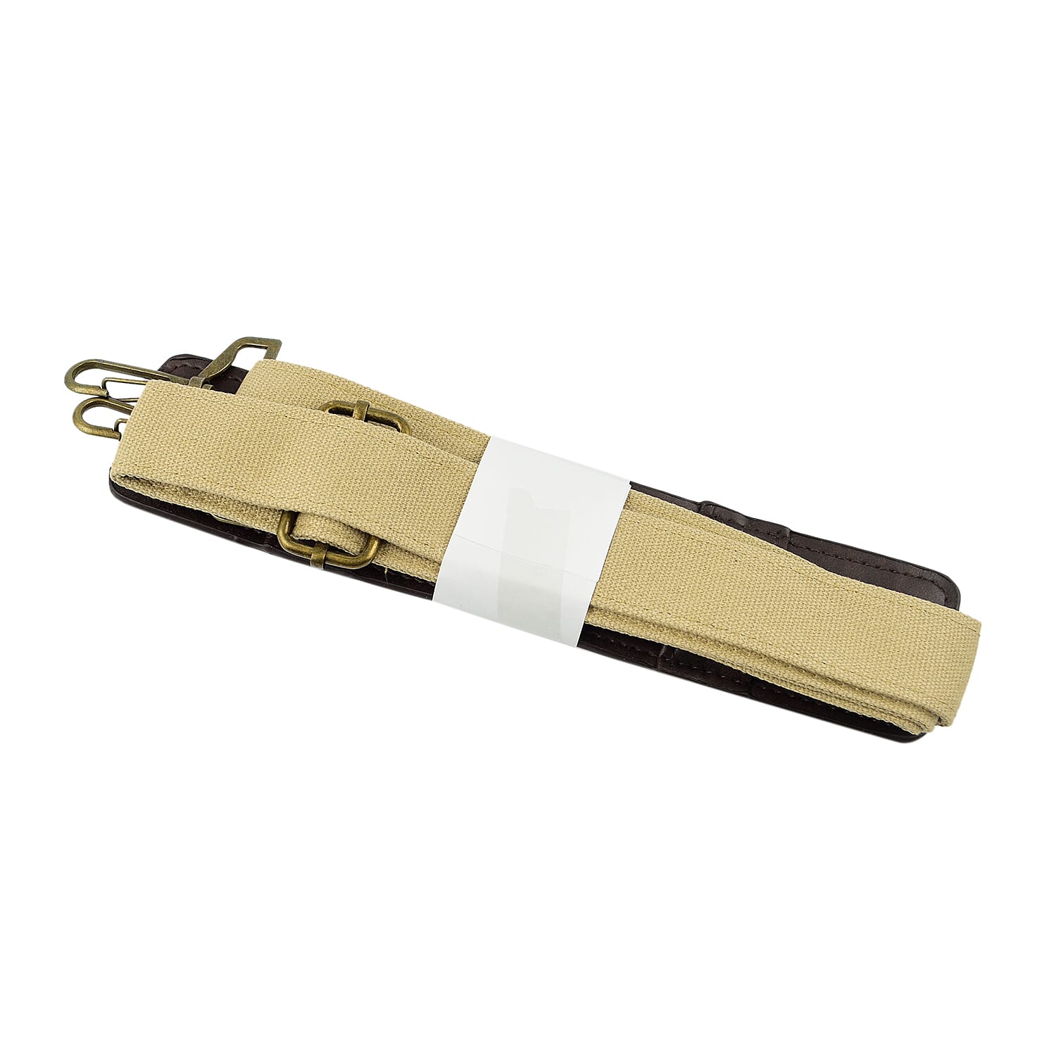 Satchel Bag with Shoulder Strap - Cream