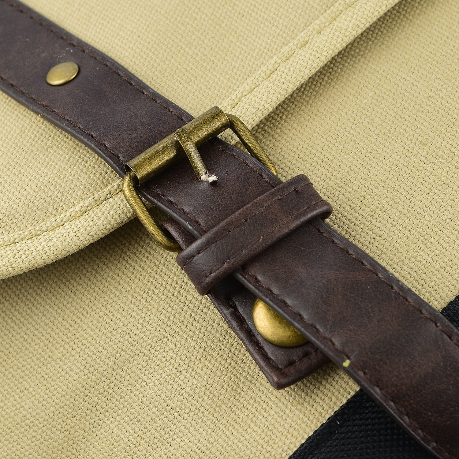 Satchel Bag with Shoulder Strap - Cream