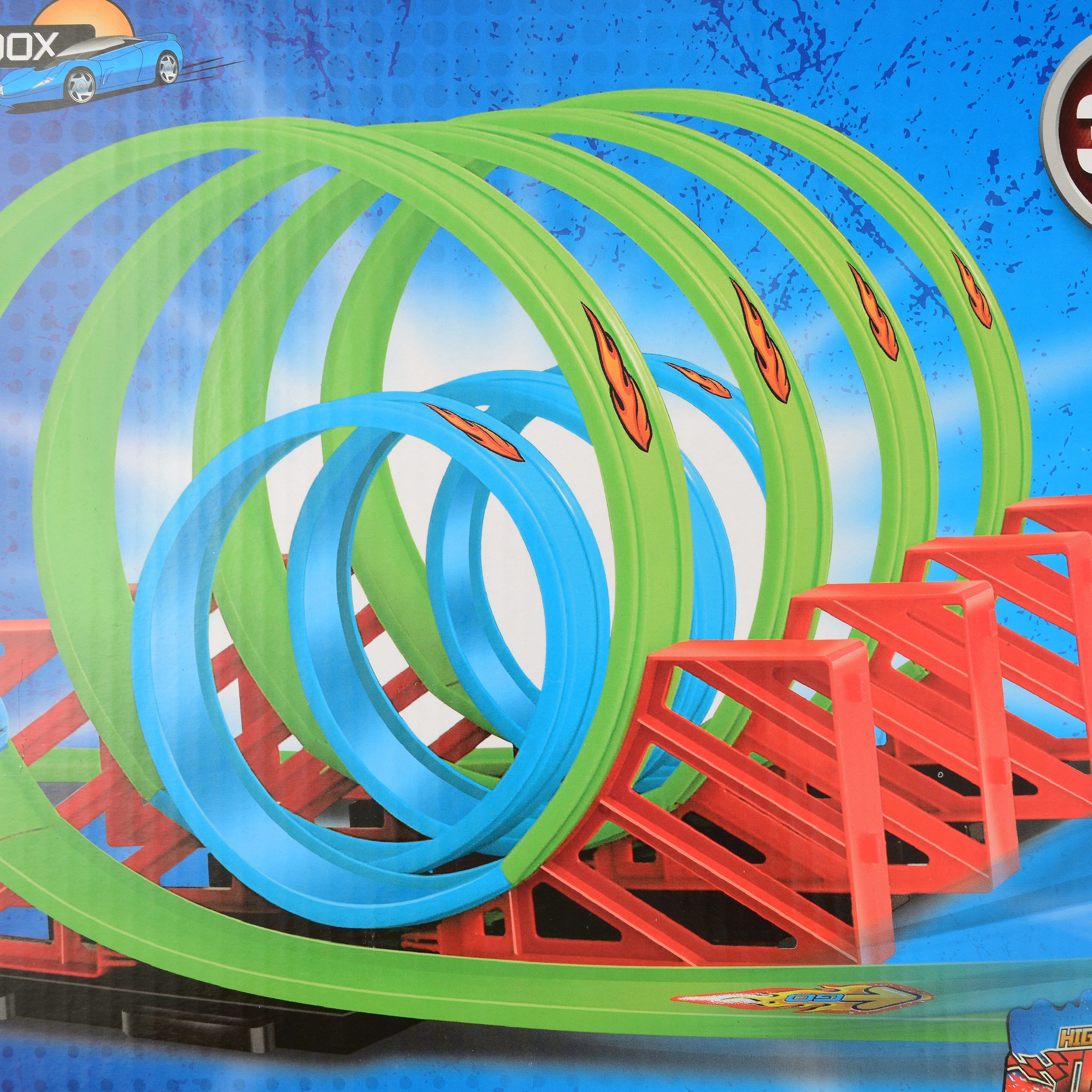 Racing Track Set (30Pcs) ABS - Blue