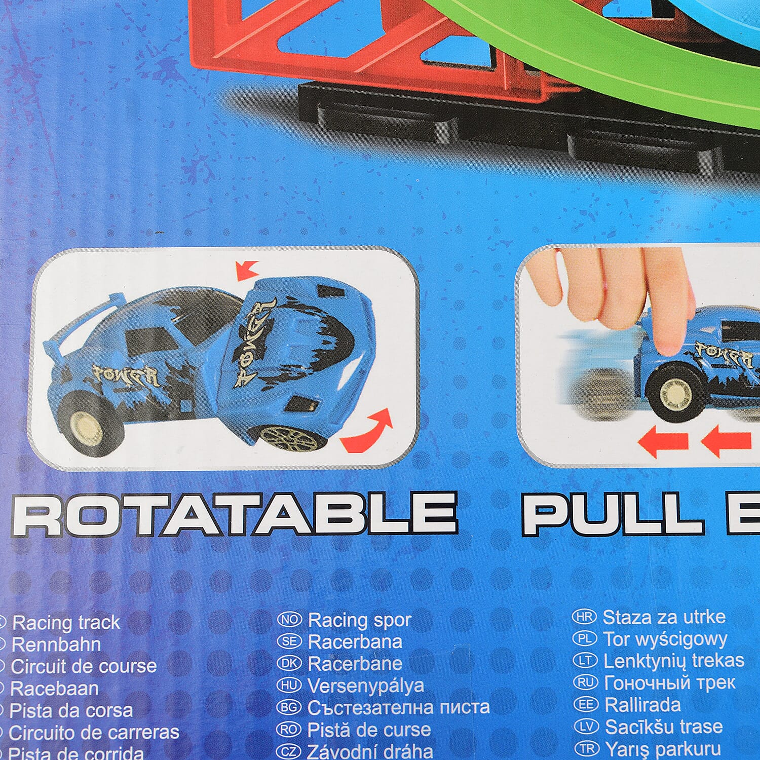  Racing Track Set (30Pcs) ABS - Blue
