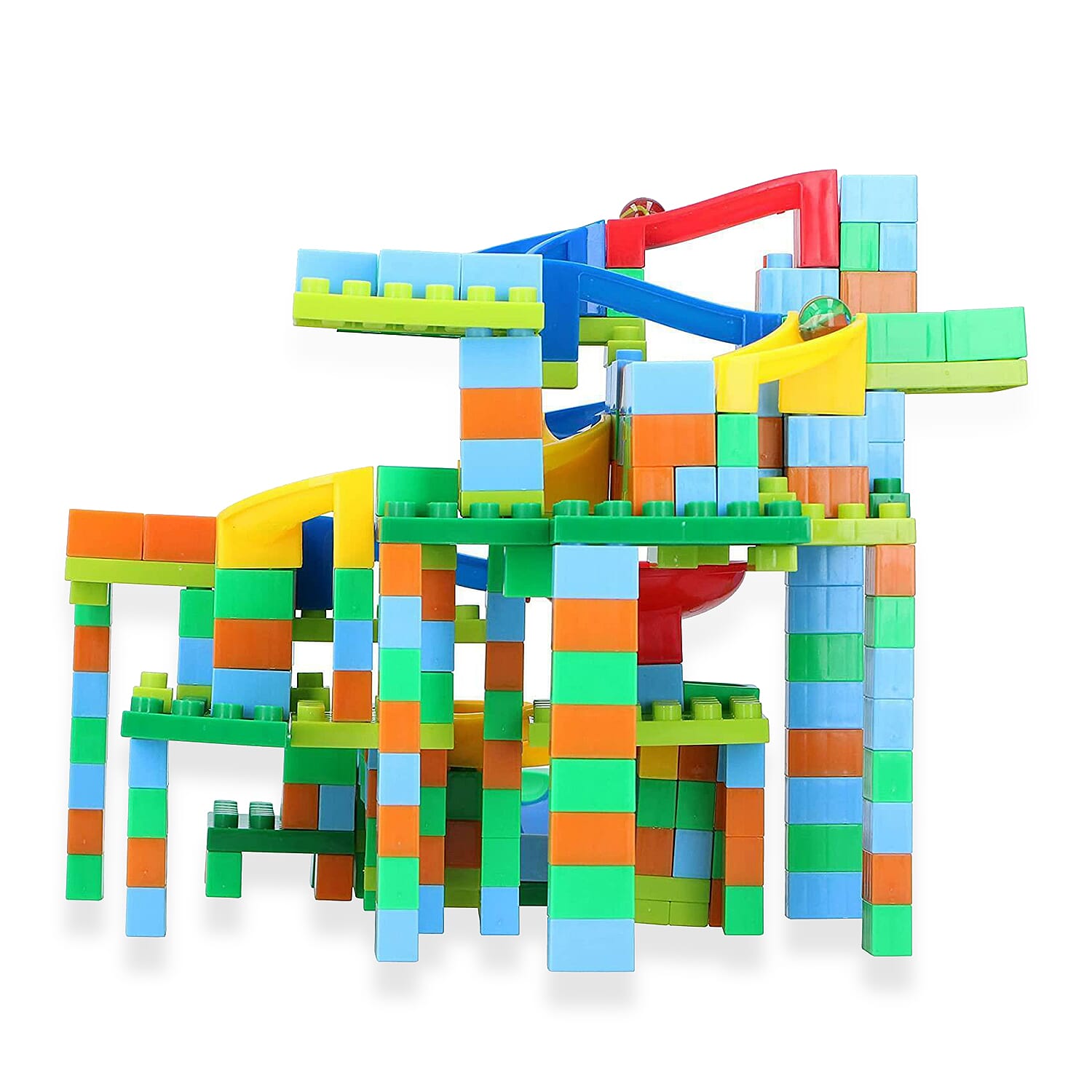 Eddy Toys Marble Racing Track Kuglebahn With 6 Marbles - Multi