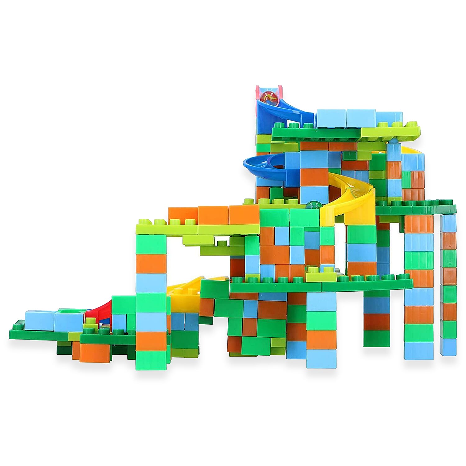 Eddy Toys Marble Racing Track Kuglebahn With 6 Marbles - Multi