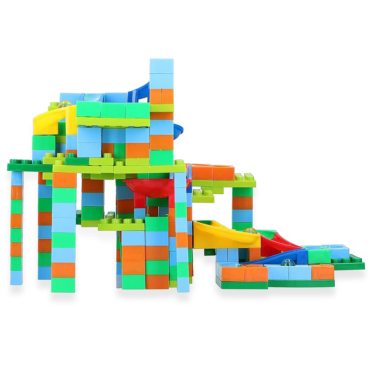 Eddy Toys Marble Racing Track Kuglebahn With 6 Marbles - Multi