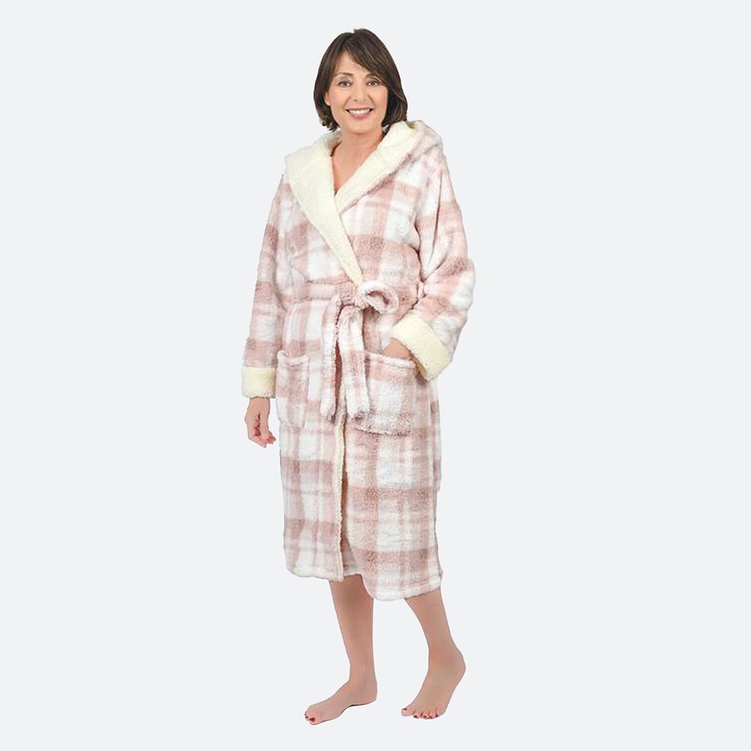 Polyester Robe (Size 1x1 cm) - Pink