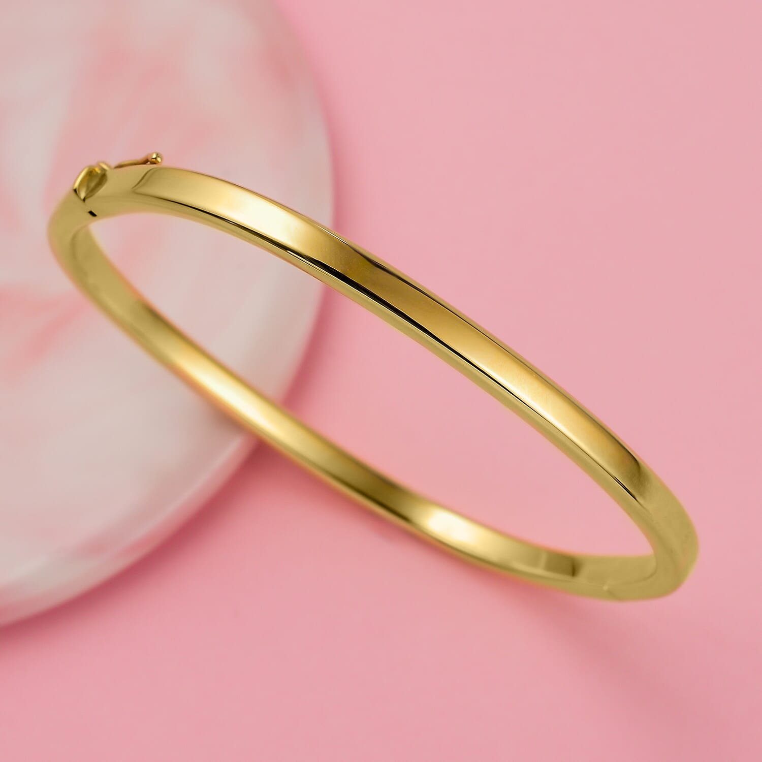 ILIANA 18K Yellow Gold  Bangle (Size - 7), Gold Wt. 9.50 Gms