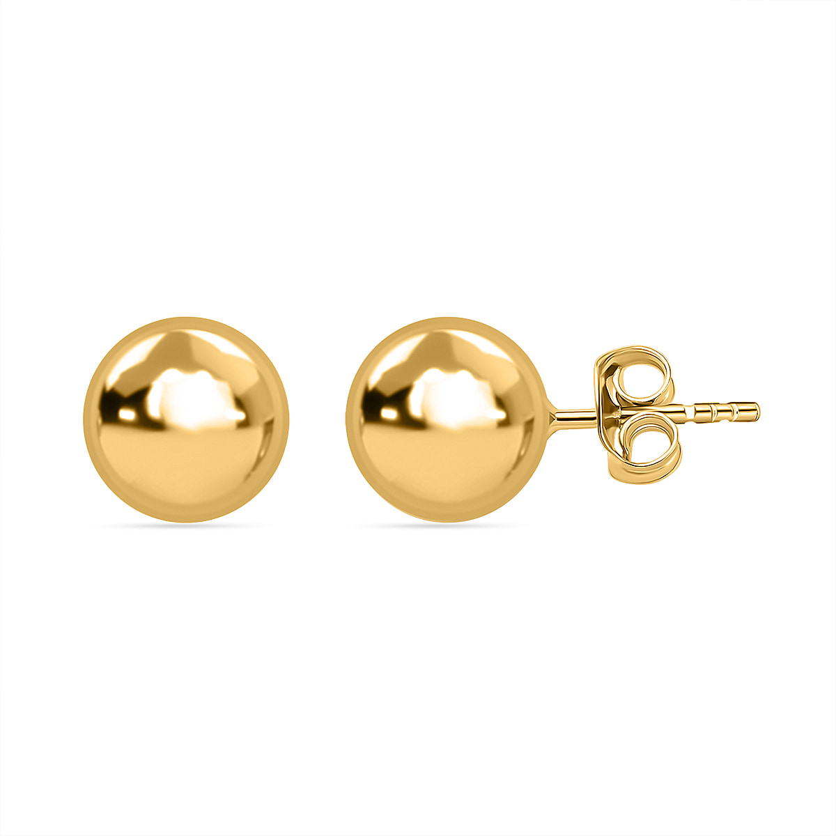 Hatton Garden Closeout - 18K Yellow Gold Bead Stud Earring