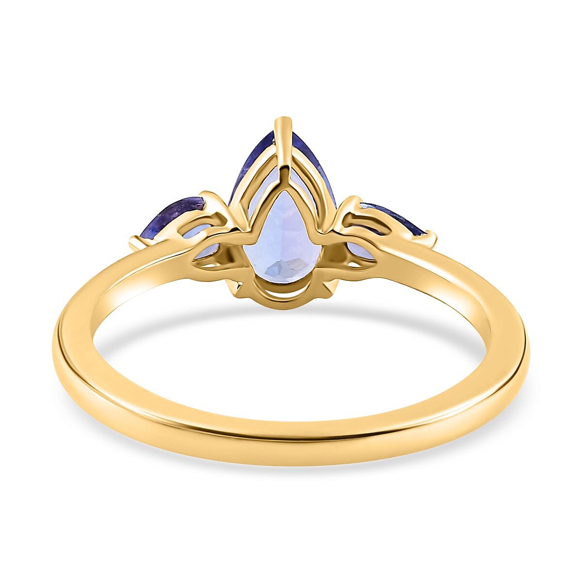 9K Yellow Gold Tanzanite Ring 1.20 Ct.