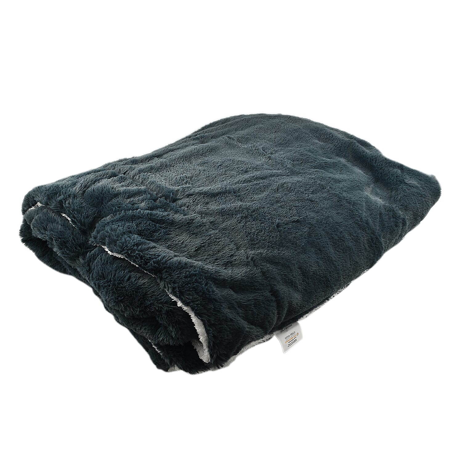 Faux Rabbit Fur Double Layer Sherpa Blanket (Size 200x150cm) - Teal
