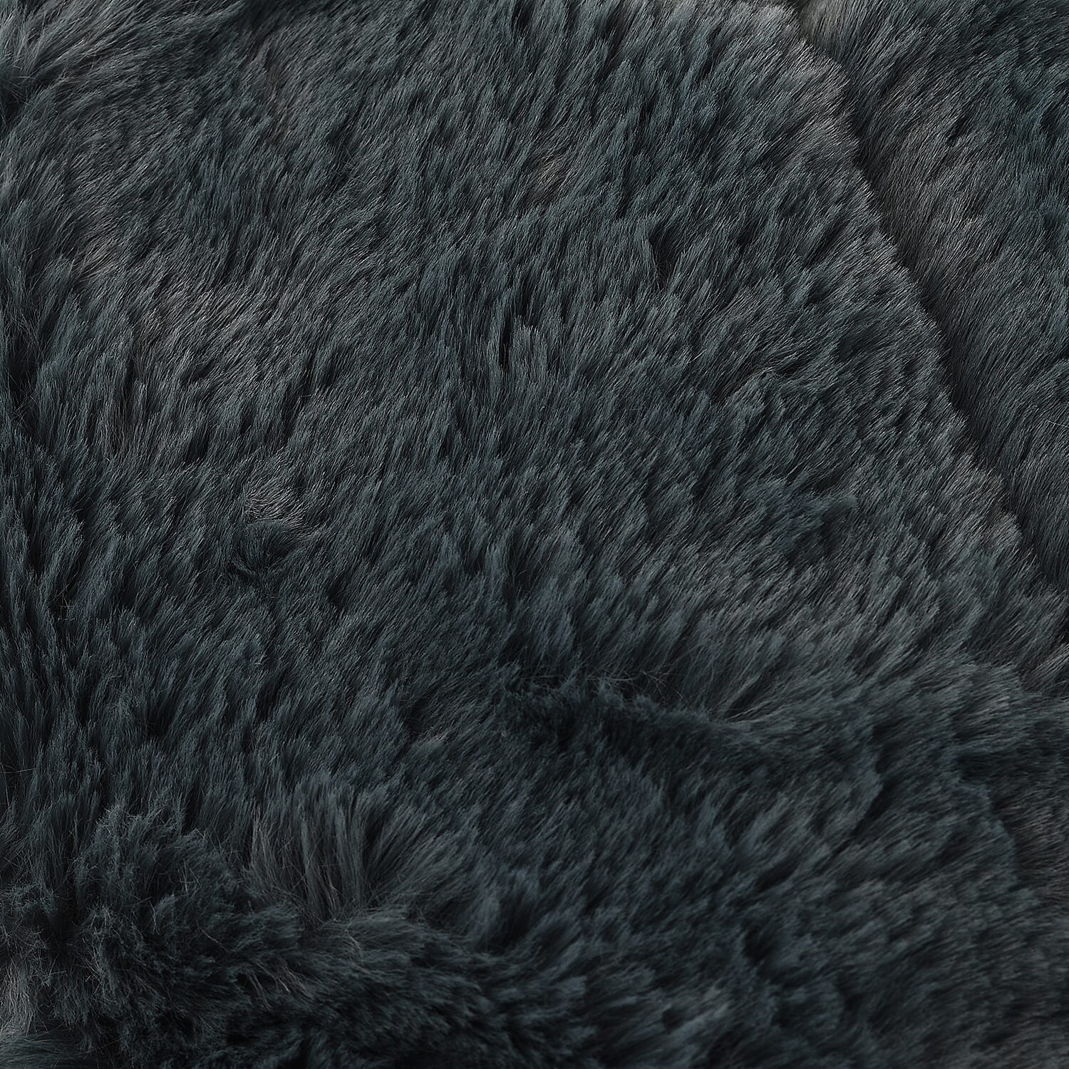 Faux Rabbit Fur Double Layer Sherpa Blanket (Size 200x150cm) - Teal