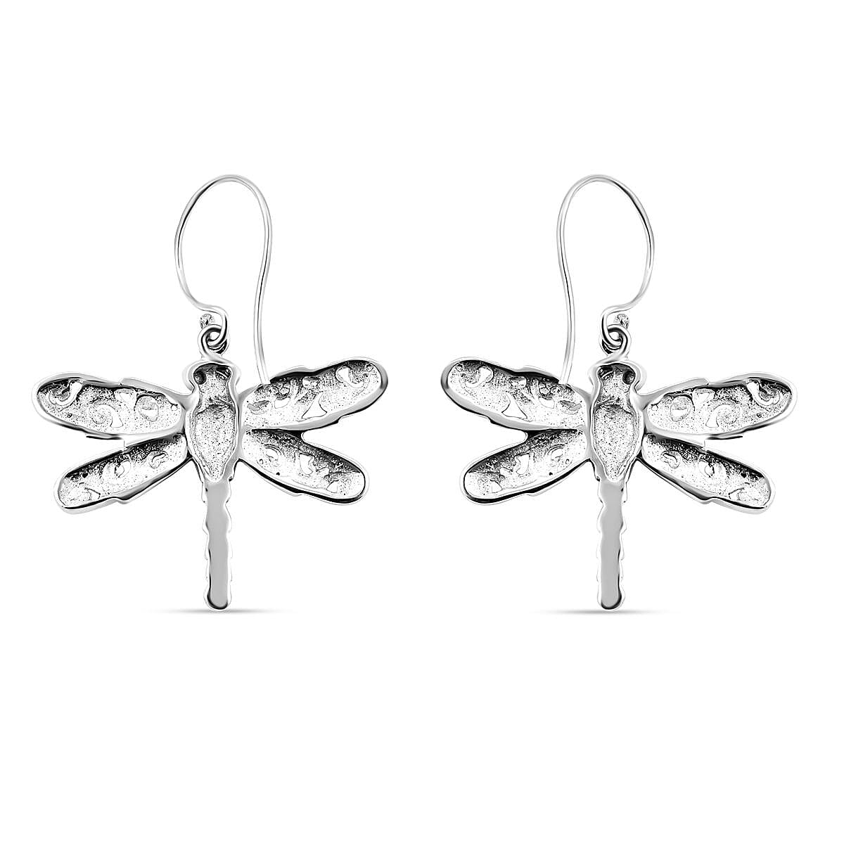 Royal Bali Collection - Sterling Silver Butterfly Dangle Earrings