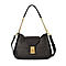 Guanchi Crossbody Bag with Exterior Zipped Pocket & Shoulder Strap - Brown