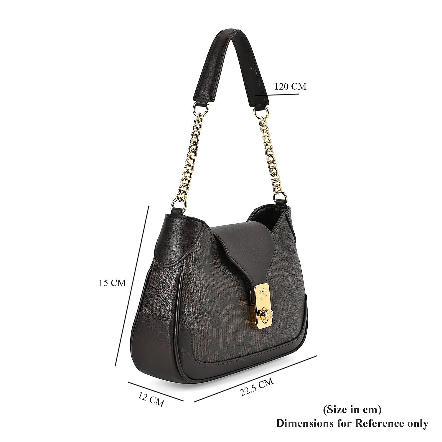 Guanchi Crossbody Bag with Exterior Zipped Pocket - Dark Coffee