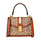 Guanchi Crossbody Bag with Exterior Zipped Pocket & Handle Drop - Brown