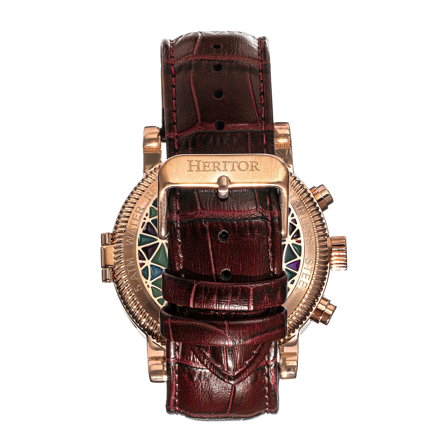 Automatic Mens Watch in Leather