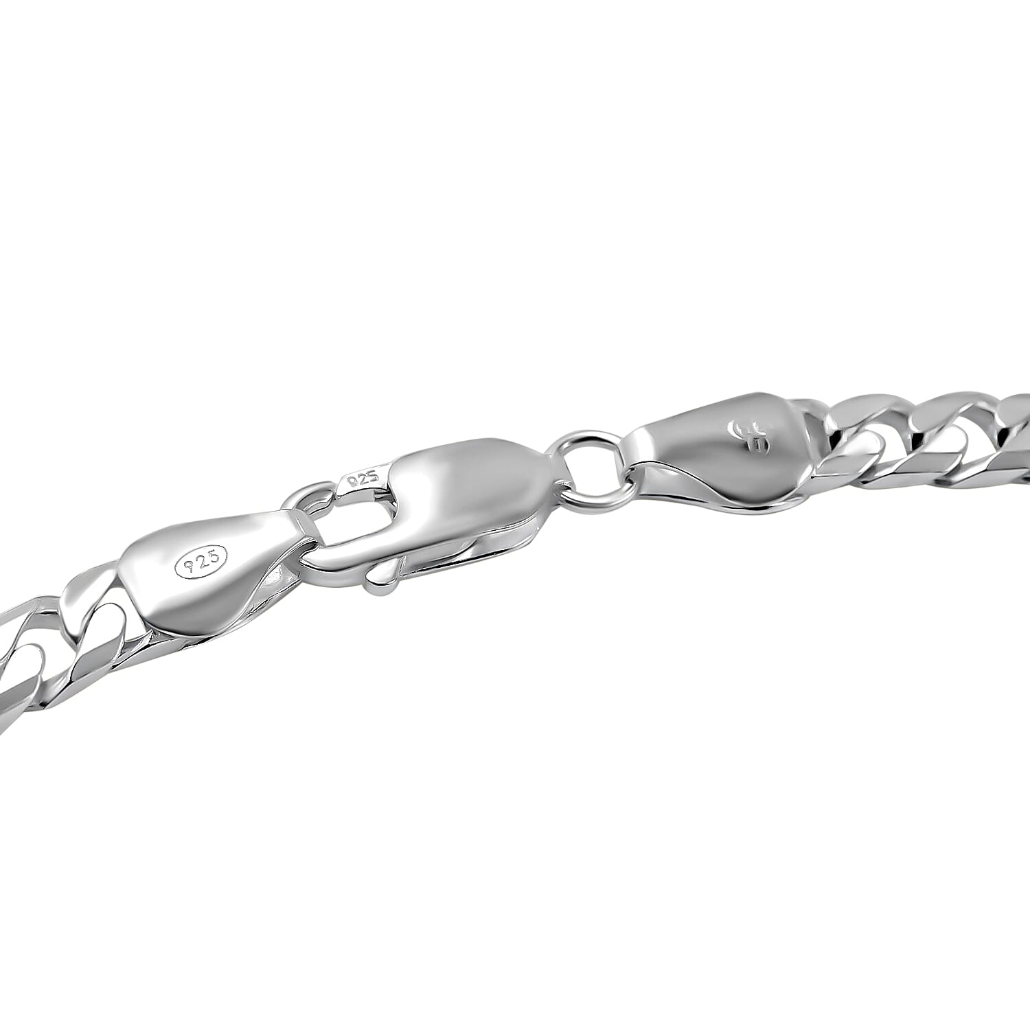 Hatton Garden Close Out Deal - Sterling Silver Curb Necklace (Size - 24),  Silver Wt. 30.00 Gms