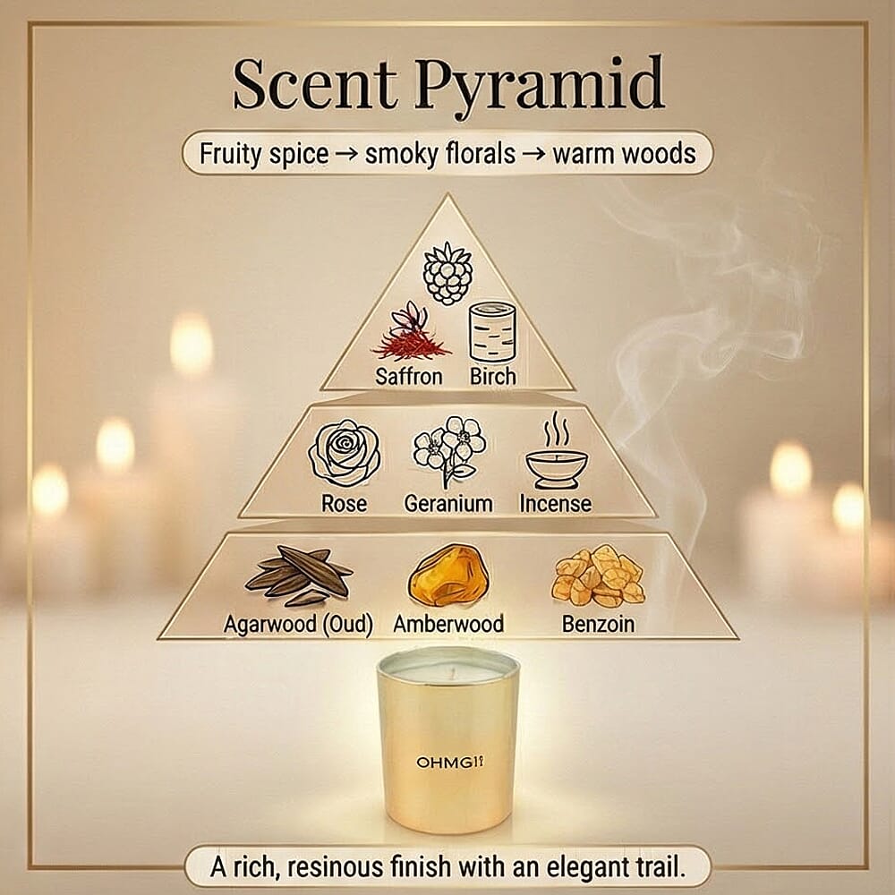 Laurelle OHMG!! 2 Oud Candle 200G (60 hours Burn Time)