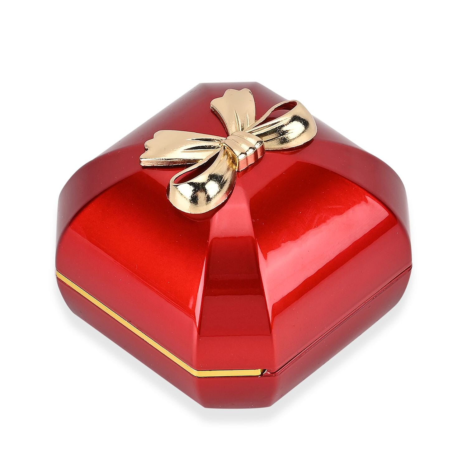 Solid Ring Box (Size 7x7x6 in) - Red