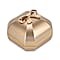 Luxurious Polished LED Lighted Solid Ring Box With Anti-Tarnish Protection (Size - 7x7x6 cm) - Gold