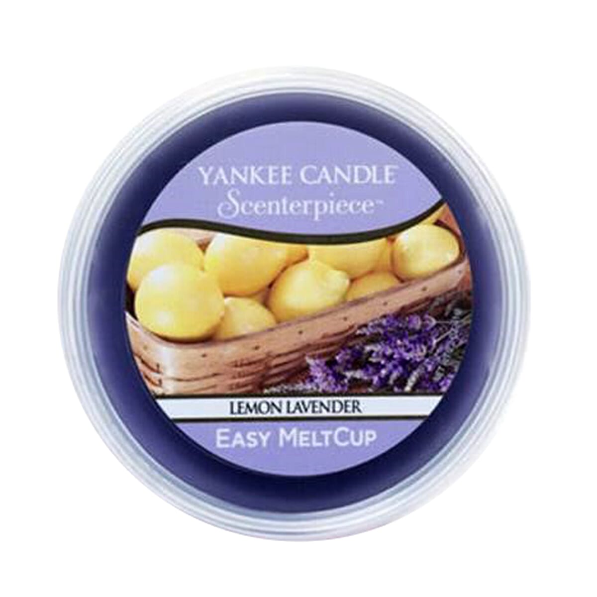 Boxing Day Deal - Yankee Candle Scenterpiece Melt Cup with Black Cherry - Lemon Lavender - White