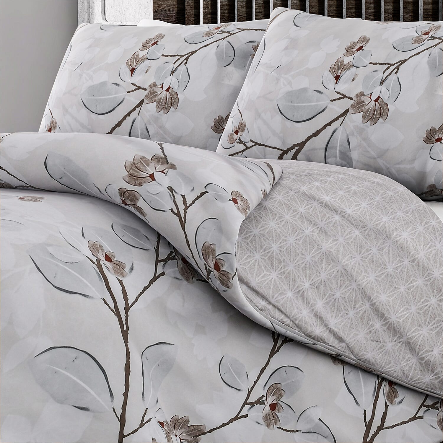 Set of 3 Digital Printed Duvet Cover and 2 Pillowcases