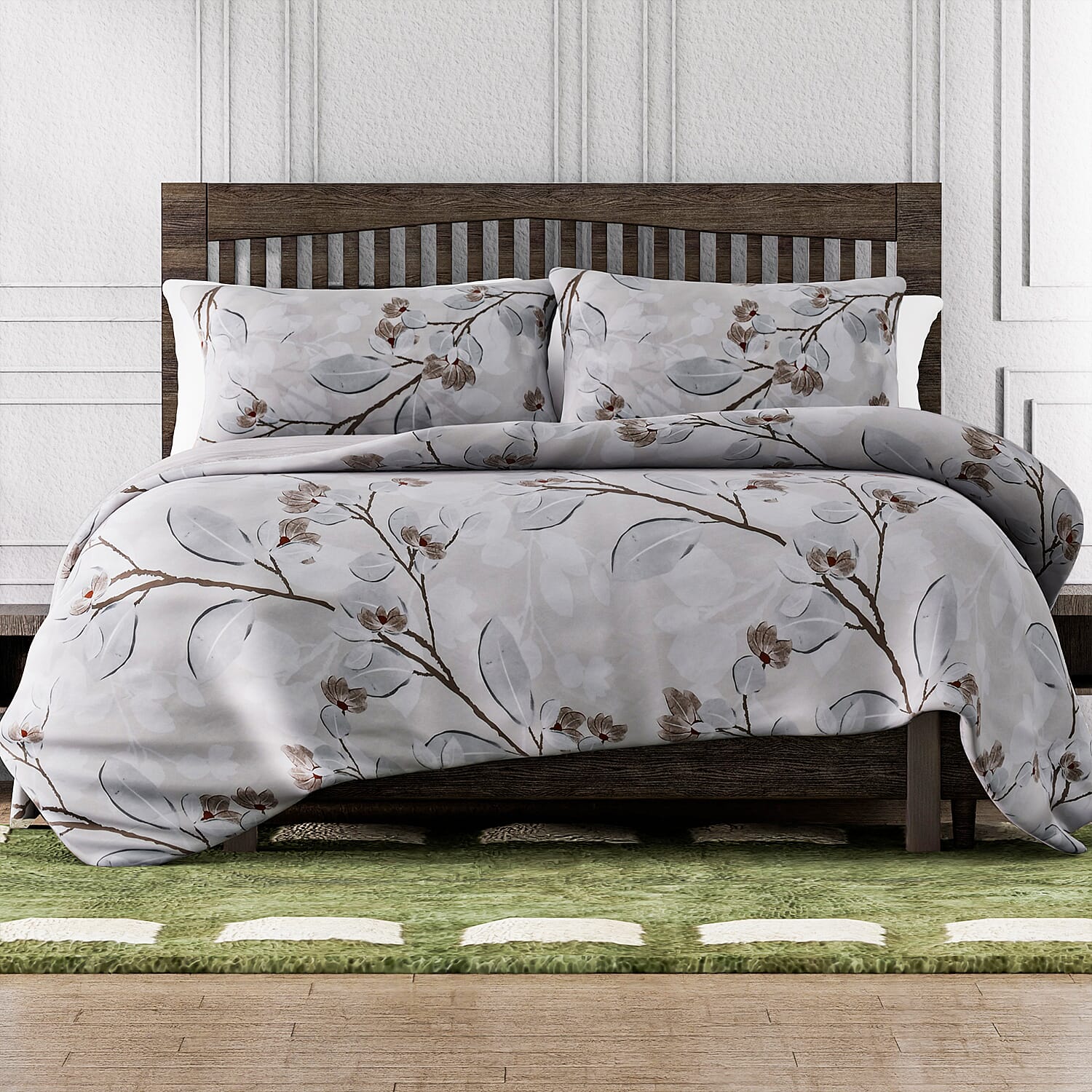 Set of 3 Digital Printed Duvet Cover and 2 Pillowcases
