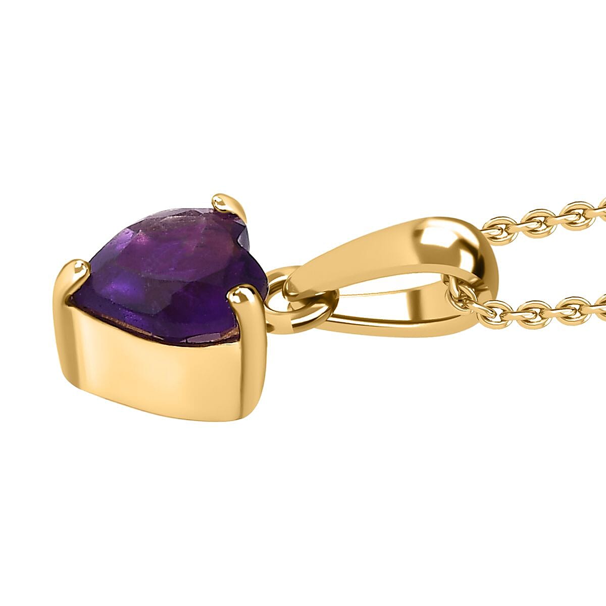 GP Art Deco Collection - Amethyst & Hebei Peridot Enclosed Pendant inside Openable Ring in 18K Vermeil Yellow Gold Plated Sterling Silver 9.26 Ct, Silver Wt. 15.50 Gms