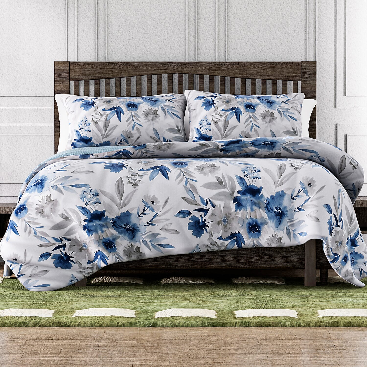 Set of 3 Digital Printed Duvet Cover and 2 Pillowcases
