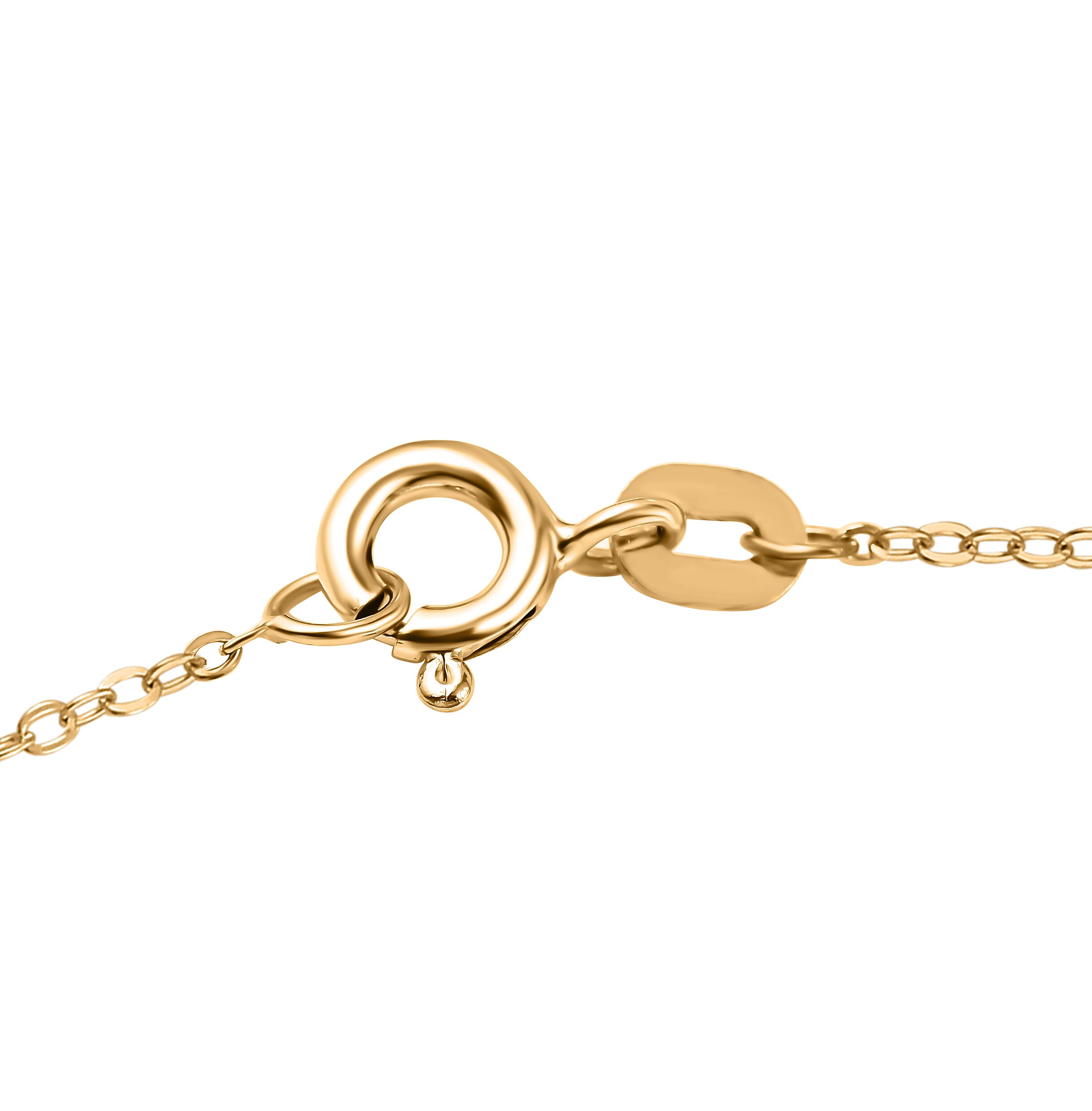 Maestro Collection - 9K Yellow Gold Bean Necklace (Size - 20)