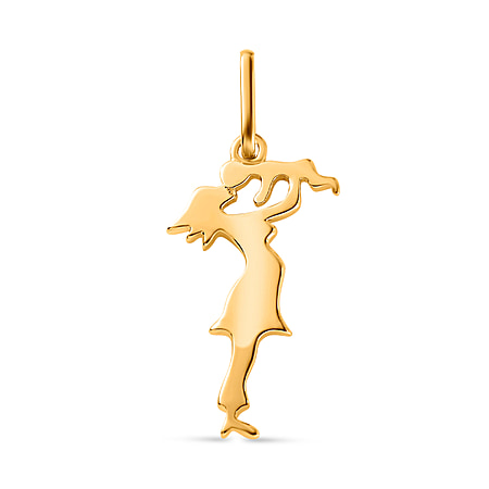Mother & Child Pendant in 18K Vermeil Yellow Gold Plated Sterling Silver