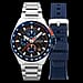 Cadola Peterson Japanese Quartz Chronograph Orange Blue Men's Watch CD-1029-66