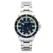 TSOVET  Hybrid Automatic Kinematic  42mm Stainless Steel Case Blue & Red Bezel 20 ATM Water Resistant Watch With Stainless Steel Chain Bracelet