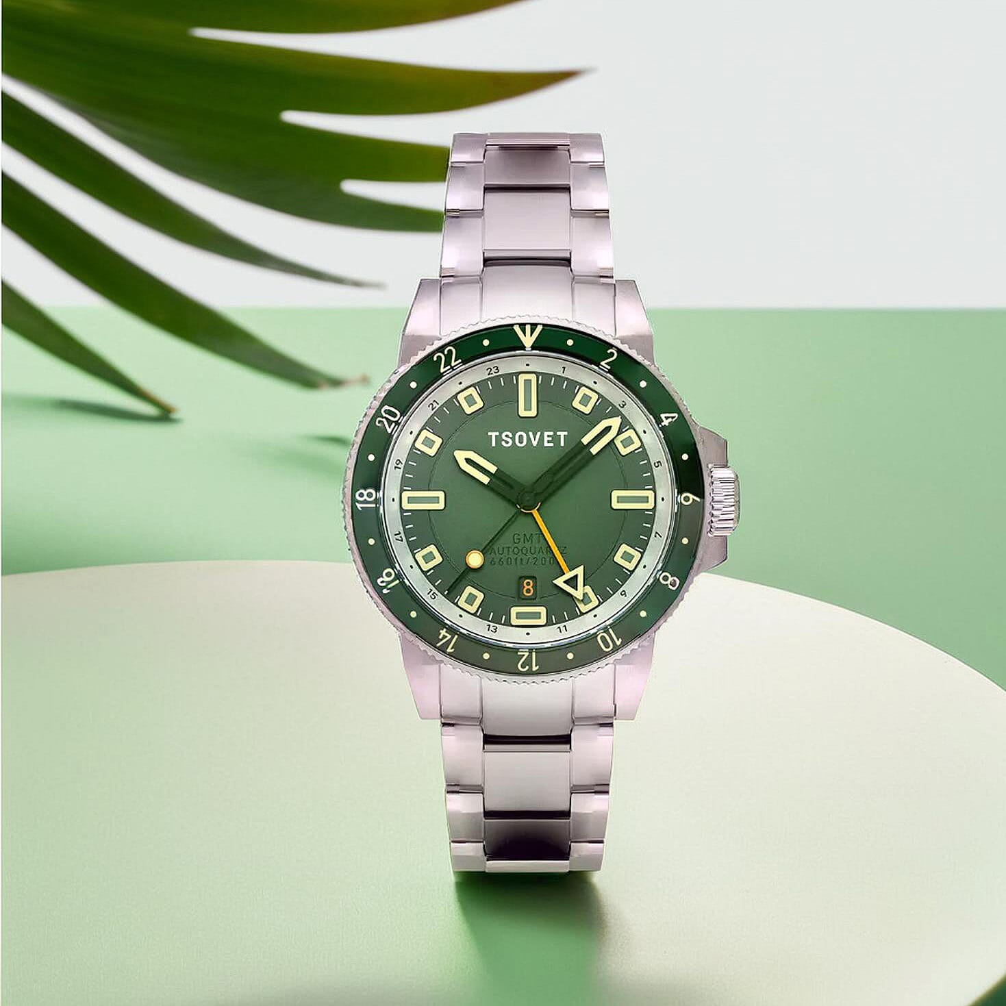 Japanese Mens Watch in Stainless Steel