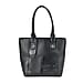 PU Leaf Tote Bag (Size 30x13x31 cm) - Light Brown & Black