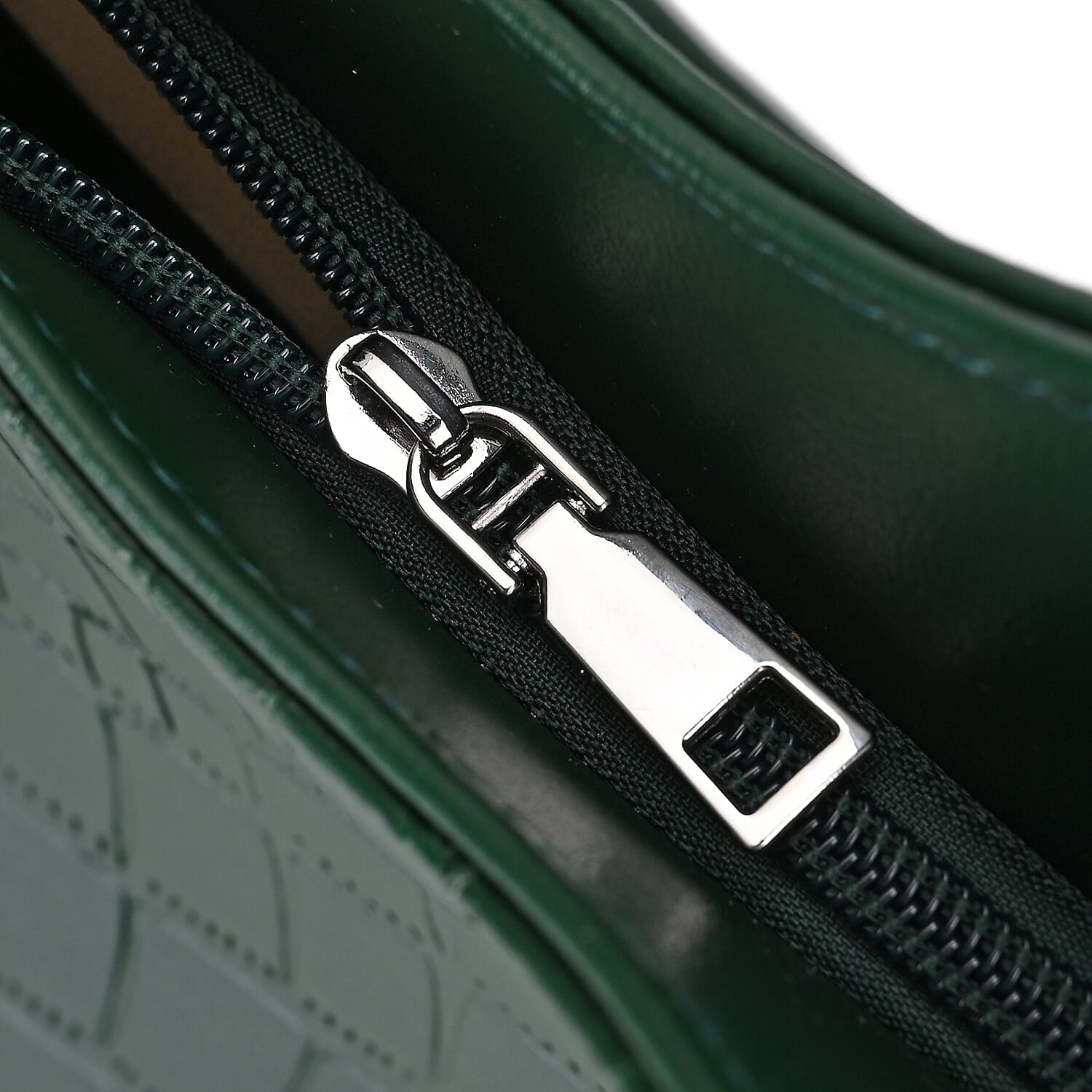 PU Crocodile Tote Bag (Size 31x13x32 cm) - Green & Black