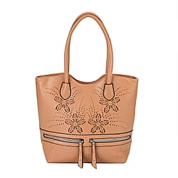 PU Flower Tote Bag