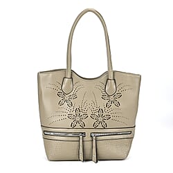 PU Flower Tote Bag