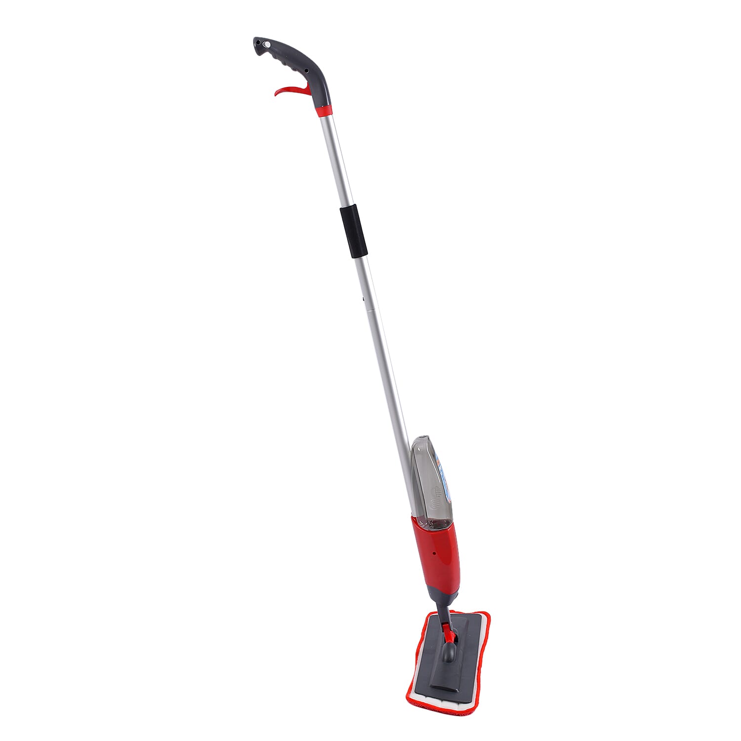 Vorfreude Floor Mop with Integrated Spray & Reusable Microfiber Pad (700ml - Red