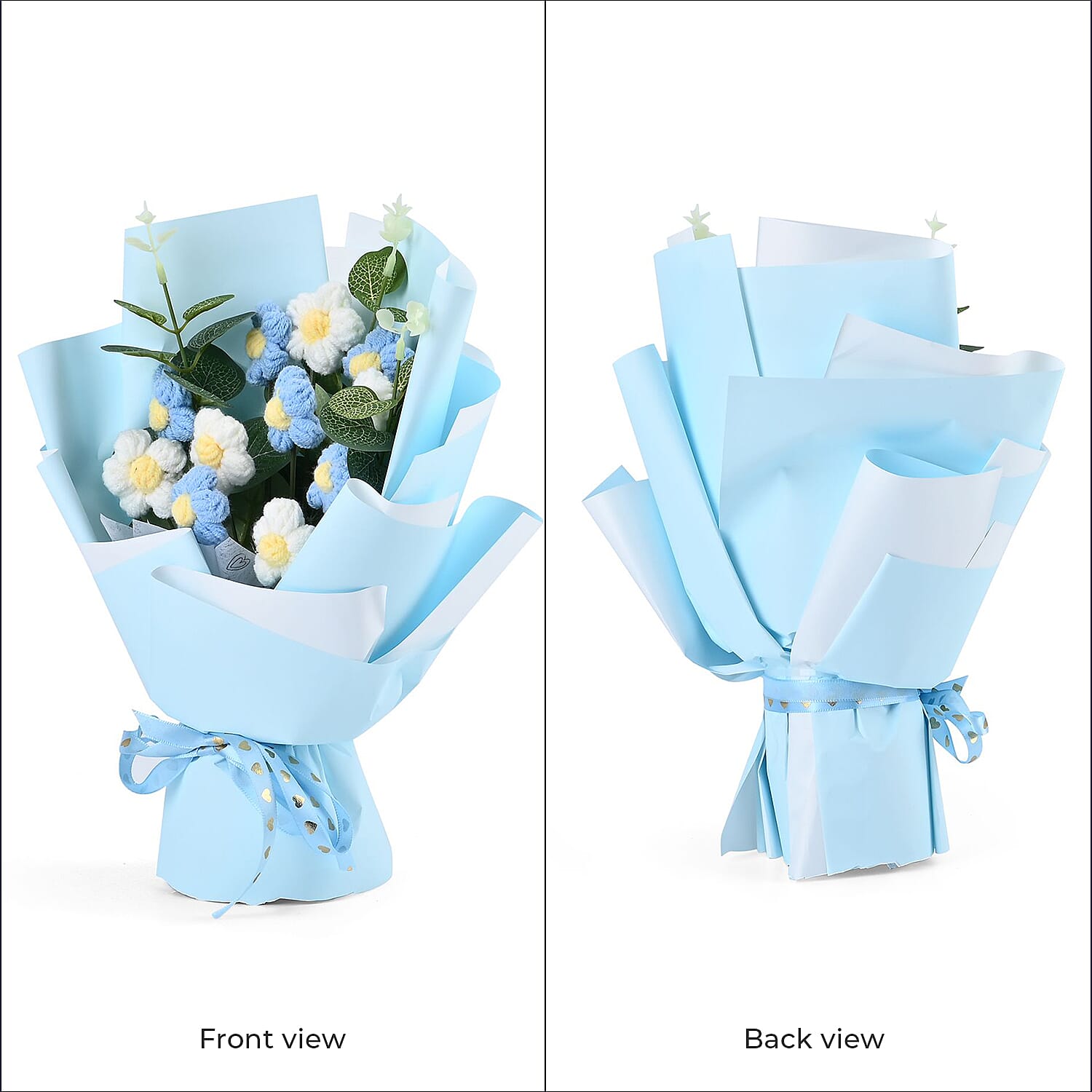 Artificial Flower (Size 31x18x12 cm) - Blue & Lavender