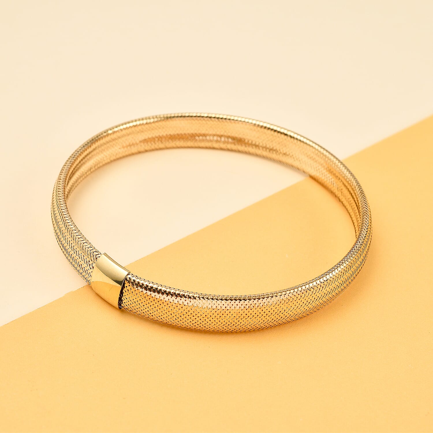 Maestro Collection - 9K Yellow Gold Omega Bracelet (Size - 7.5)