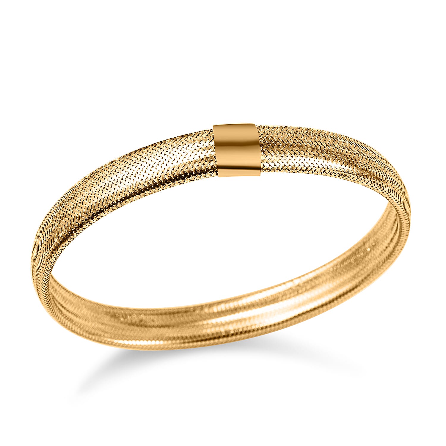 Maestro Collection - 9K Yellow Gold Omega Bracelet (Size - 7.5)