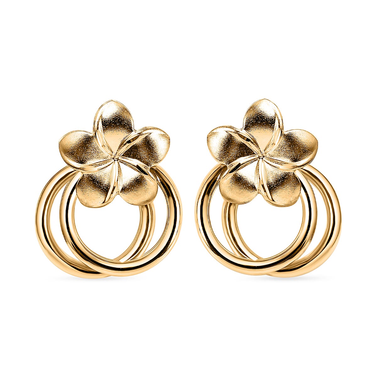 9K Yellow Gold Pin & Butterfly Earrings