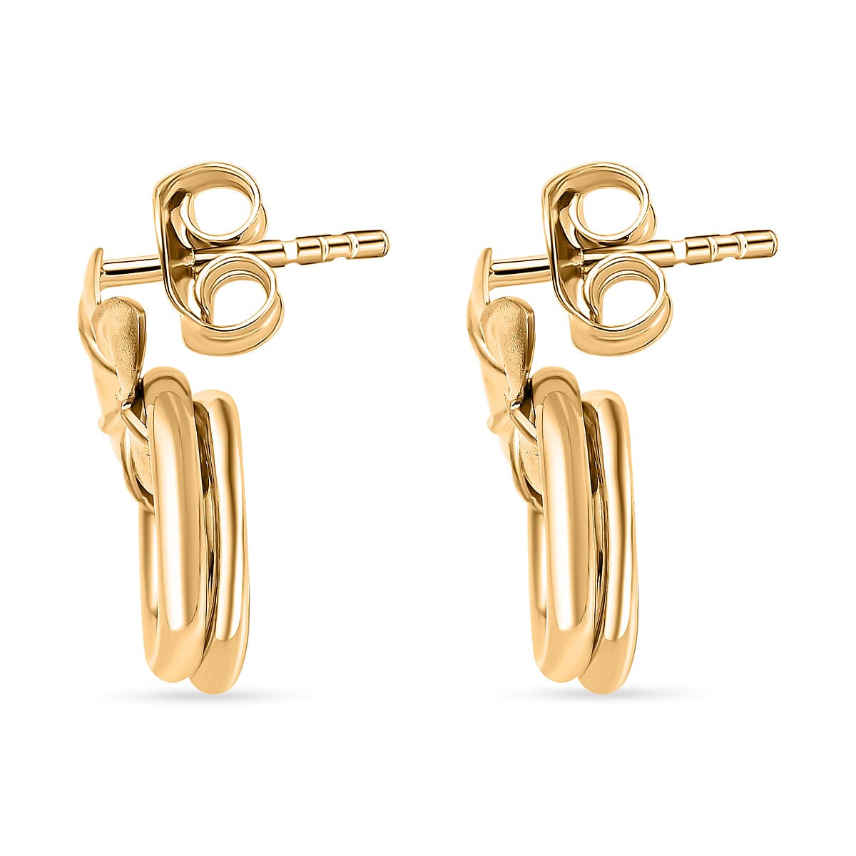 9K Yellow Gold Pin & Butterfly Earrings