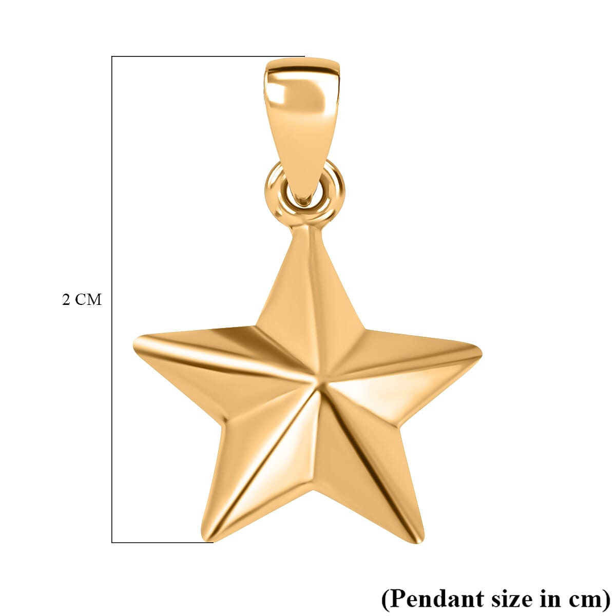 Star sale pendant gold