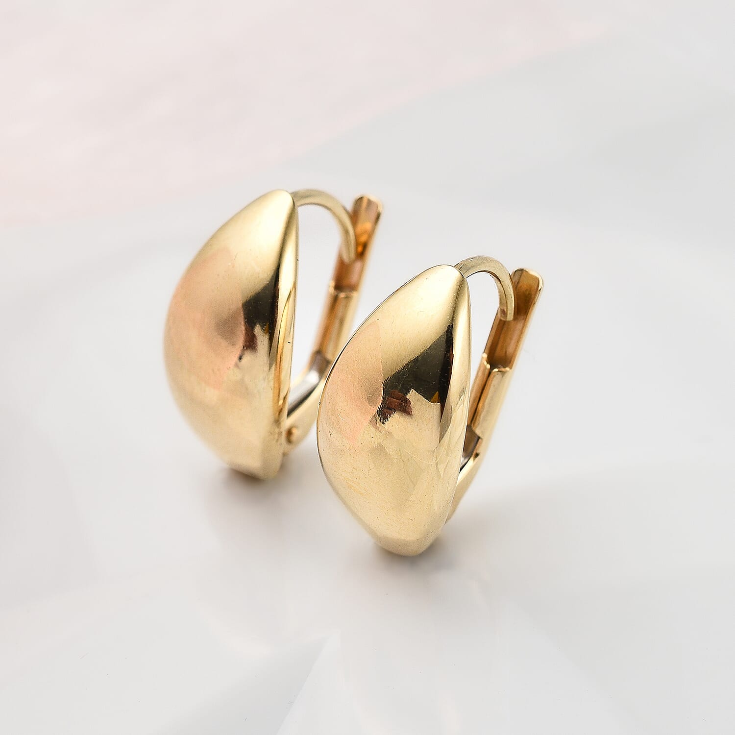 Otttoman Treasures - 9K Yellow Gold Dome Drop Earrings