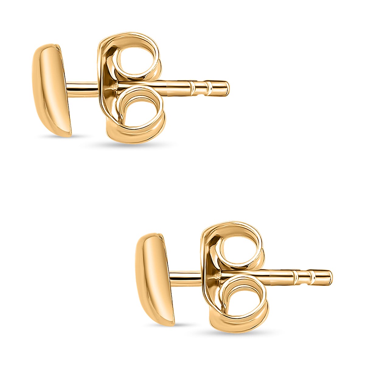 9K Yellow Gold Heart Stud Earrings