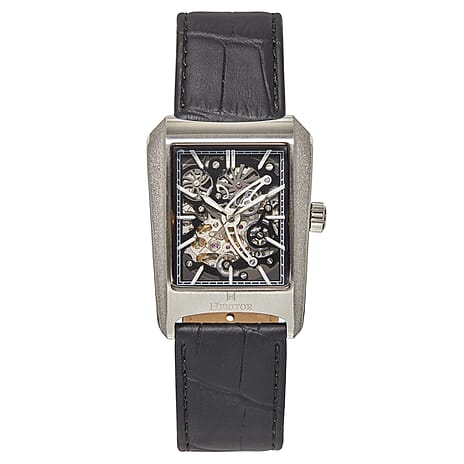 Automatic Mens Watch in Leather