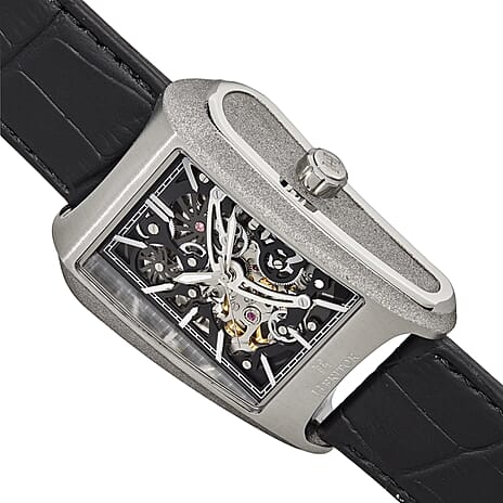 Automatic Mens Watch in Leather