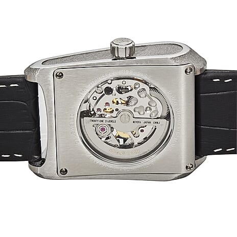 Automatic Mens Watch in Leather