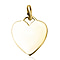 9K Yellow Gold Heart Pendant