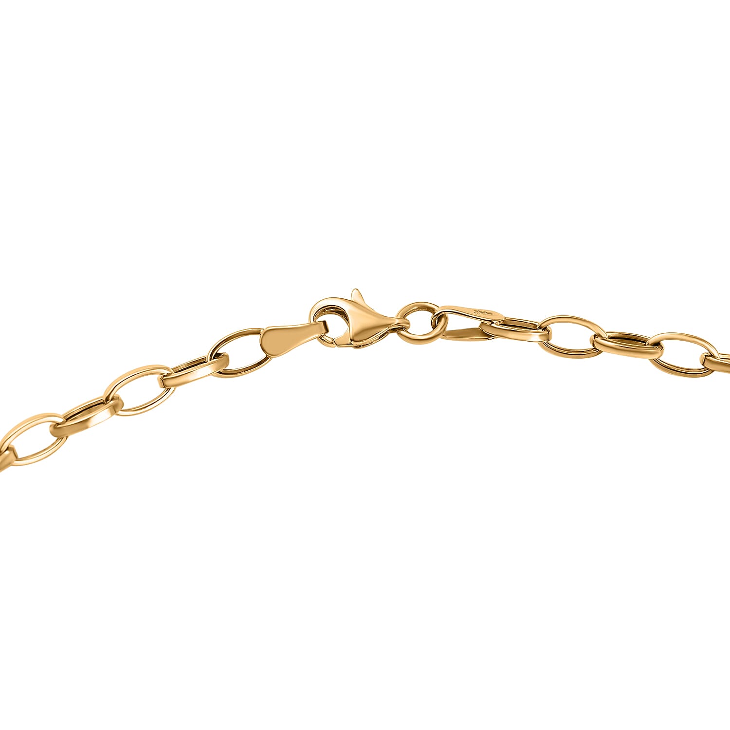 Closeout Deal 9K Yellow Gold Heart Necklace (Size - 20), Gold Wt 6.76 GM